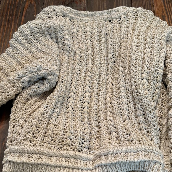 Rachel Zoe Metallic Thread Knit Gold Sweater Cardigan - Picture 6 of 11